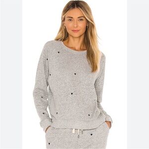 Rails Sweatsuit - top AND bottom! Gray with black heart